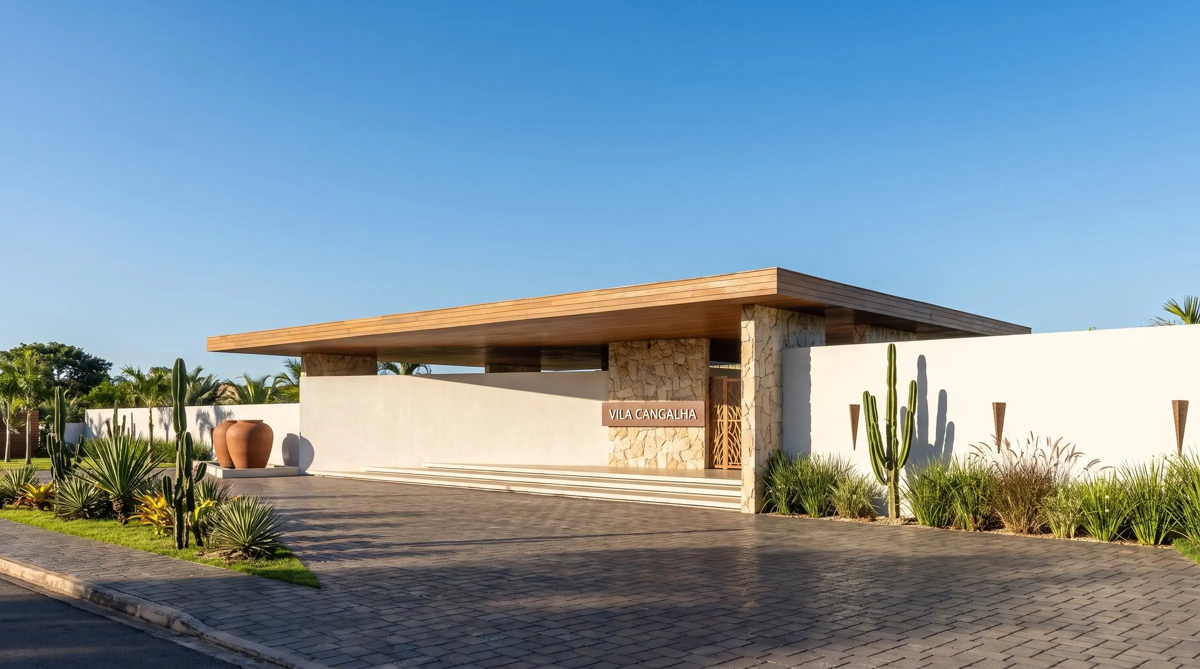 The Vila Cangalha entrance pavilion